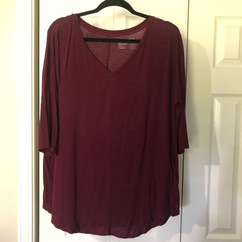American Eagle 3/4 slouchy top